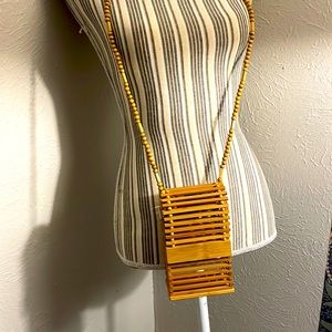 Wooden Crossbody Purse